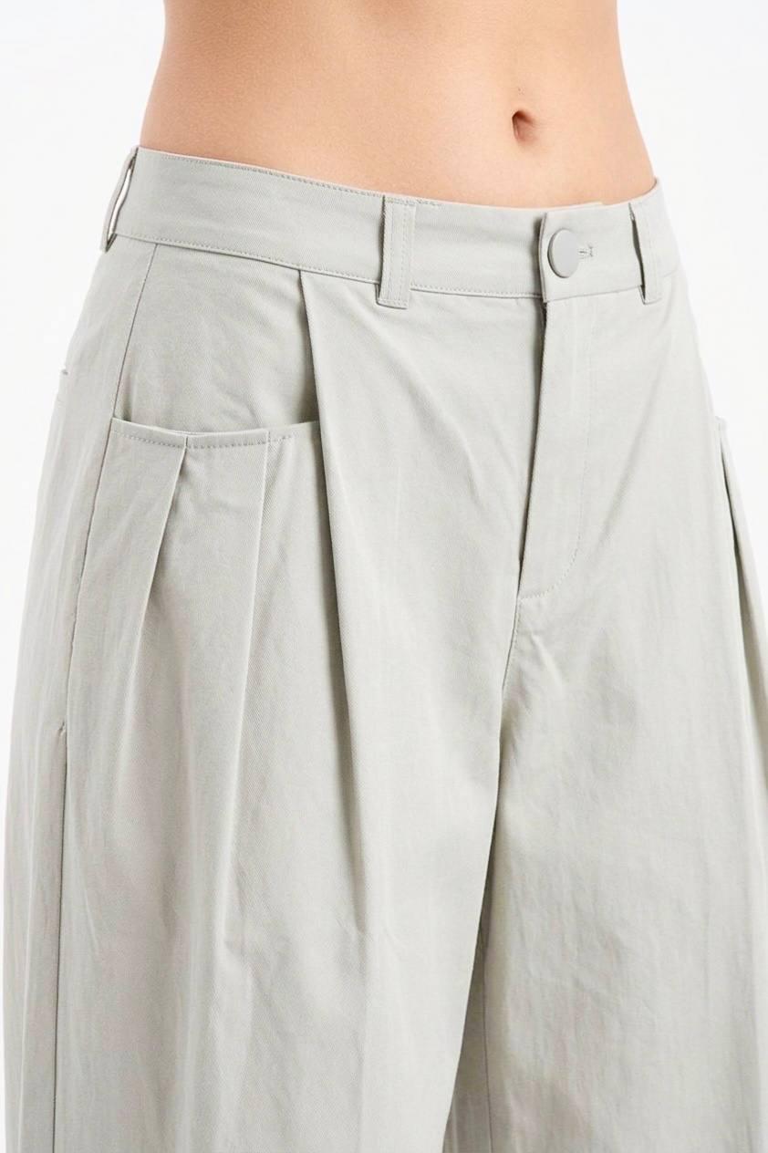 Women’s Beige Wide Leg Trousers - Image 2