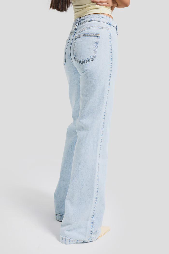 Women’s Light Wash Flare Jeans - Image 3