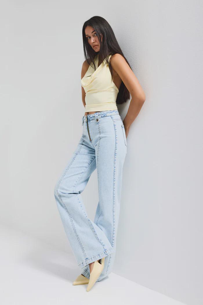 Women’s Light Wash Flare Jeans - Image 4